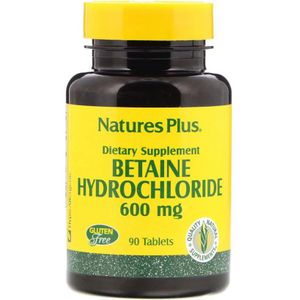 Betaine Hydrochloride - 600 mg (90 Tablets) - Nature&apos;s Plus