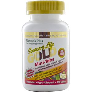 Gold, Mini-Tabs, The Ultimate Multi-Vitamin Supplement (180 Tablets) - Nature&apos;s Plus