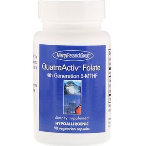 QuatreActiv Folate 4th Generation 5-MTHF 90 Vegetarian Capsules - Allergy Research Group
