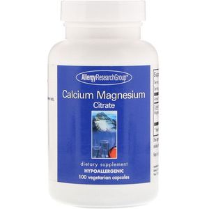 Calcium Magnesium Citrate 100 Vegetarian Capsules - Allergy Research Group