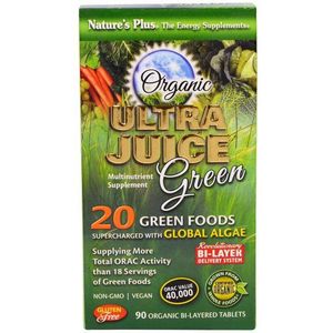 Organic Ultra Juice Green (90 Organic Bi-Layered Tablets) - Nature&apos;s Plus