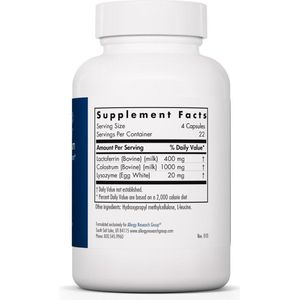 Laktoferrin with Colostrum 90 Veggie Caps - Allergy Research Group