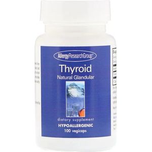 Allergy Research Group - Thyroid Natural Glandular - Vegetarische Capsules - 100 stuks