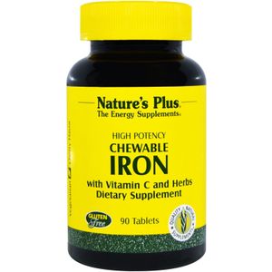 Chewable Iron, Cherry Flavor (90 Tablets) - Nature's Plus