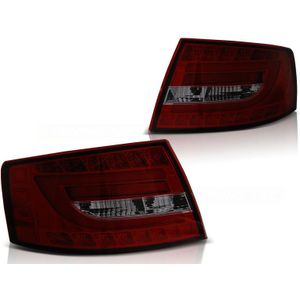 Achterlichten voor Audi A6 C6 SEDAN 04 04-08 ROOD SMOKE LED 7PIN