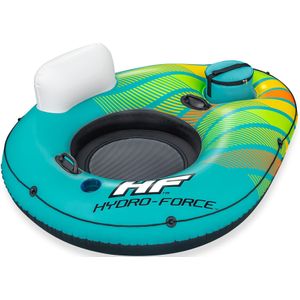 Bestway floatie - zwemband - 159x126x53cm - groen/geel/wit