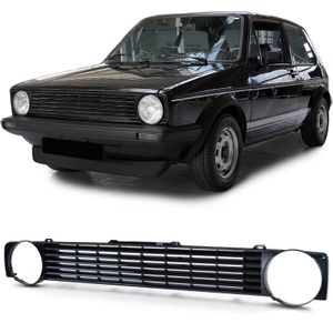 Autogrille - VW Golf 1 Cabriolet Caddy - Zwart - Badgeloos