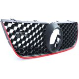 Honingraat grill - VW Polo 9N3 05-09 - Rode rand - Sportief design