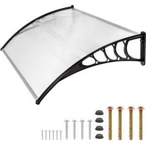 Overkapping balkon - 120x80x27 cm - polycarbonaat - inclusief montagekit