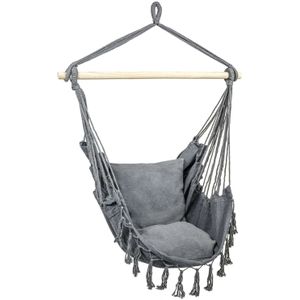 Hangstoel - Hangmat stoel - Grijs - tot 150 kg