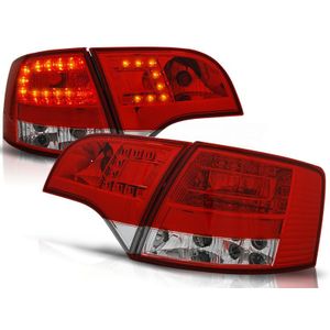 Achterlichten voor Audi A4 B7 11 04-03 08 AVANT ROOD HELDER LED