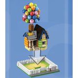 Bouwsteentjes - huis met ballonnen - compatible met lego