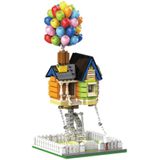 Bouwsteentjes - huis met ballonnen - compatible met lego