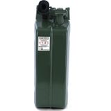 20L metalen jerrycan benzine diesel reserve met vulhals Groen