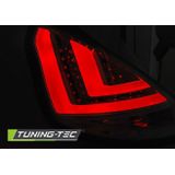 Achterlichten FORD FIESTA MK7 08-12 HB CHROOM LED STRIP