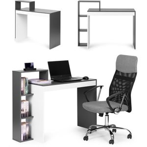 Bureau met kast - modern x 40 cm tafelblad - 4 planken