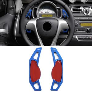 Schakelpaddles Verlenging Aluminium Blauw voor Smart ForTwo 451 Coupé Cabrio 09-19