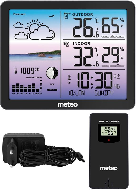 Weerstation - draadloos - barometer - weervoorspeller
