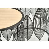 FOLLA - salontafel - set van 2 - 40x45x40 cm - zwart