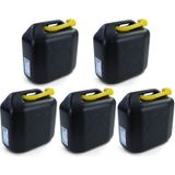 5x 20L brandstof benzine diesel EU jerrycan reserve UN goedkeuring kunststof