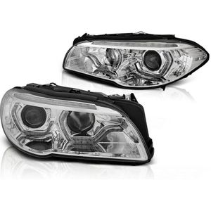 Koplampen Xenon BMW F10/F11 LCI 13-16 ANGEL EYES LED CHROOM