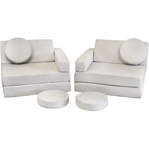 Duurzame Kinder Loungebank met Bedfunctie - MDF - 90x200 cm
