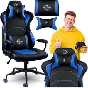 Yasuo Gaming Stoel - Professionele Racestoel met Ergonomisch Design - Grijs/Rood