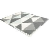 Speelmat - puzzelmat - foam mat - 157x127x1 cm - grijs/wit