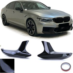 Spoiler - voorspoiler - hoeksplitter - BMW M5 F90 2018 - zwart