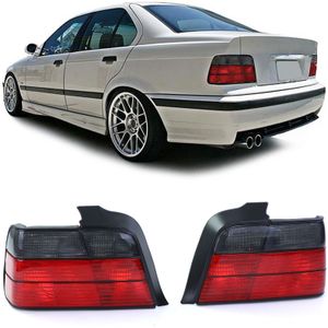 Achterlichten paar rood zwart BMW E36