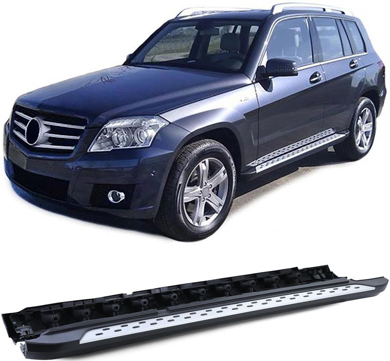 Treeplanken - voor Mercedes GLK X204 2008-2015 - met antislipnoppen