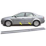 Stootlijsten - voor Audi A4-type B7 8E 2004-2008 Sedan Avant - 4-delig - zwart