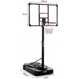 Basketbalbasket - 305cm - Verstelbaar - Zwart