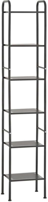 Badkamerplank - Mat Zwart - Staal - 6 Planken