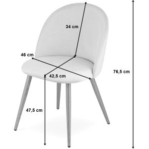 Professionele Horeca Stoelen - Duurzaam Fluweel - Groen 2-delig