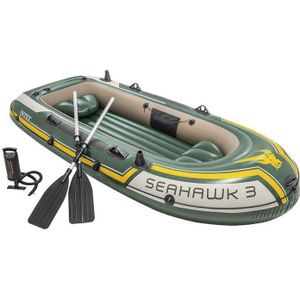 INTEX - opblaasboot - SEAHAWK 3 - met peddels en pomp - 295x137cm