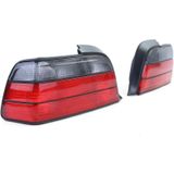 Achterlichten BMW 3 Serie E36 - Rood/Zwart