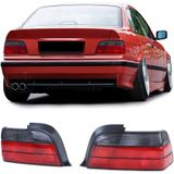 Achterlichten BMW 3 Serie E36 - Rood/Zwart