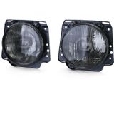 Koplamp H4 Black Smoke gegolfd voor VW Golf 2 83-91