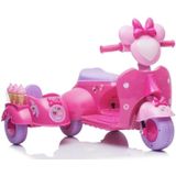 Kinder Scooter - Roze - Elektrisch - Met Zijspan - Maximaal Gewicht 30kg