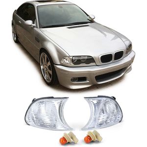 Knipperlichten - BMW 3 serie E46 Coupe Cabrio 99-01 - Wit helder kristal - Sportieve look