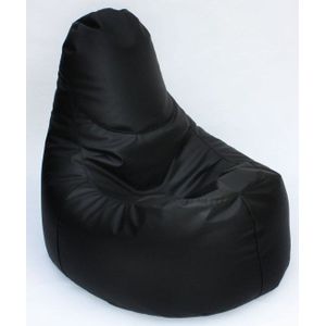 Zitzak sofa zwart - kunstleer fauteuil