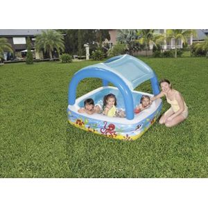 Bestway - opblaas zwembad met dak - 147x147x122cm