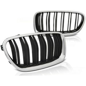 Grill BMW F10 / F11 10-16 M5 LOOK CHROOM ZWART