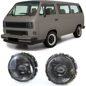 Koplampen voor VW T2 08/1973-07/1979, T3 05/1979-07/1992, LT 28/35/40/45 04/1975-1985 - H4 - zwart smoke