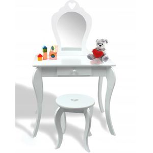 Kaptafel - kinderkaptafel - spiegel - een kruk - 108x71x39,5 cm