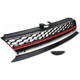 Grill voor VW GOLF 7 13-17 GTI STIJL ROOD