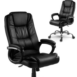 Bureaustoel ergonomisch met extra vulling – Zwart