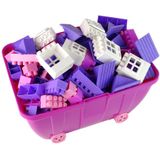 Bouwblokken - K2-blokken - 180 delig - met roze kist