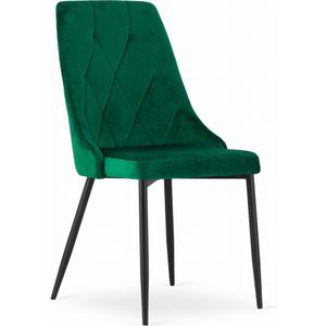 IMOLA stoel - donkergroen fluweel x 4